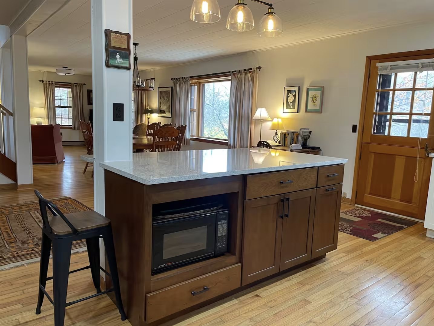 New open kitchen with island